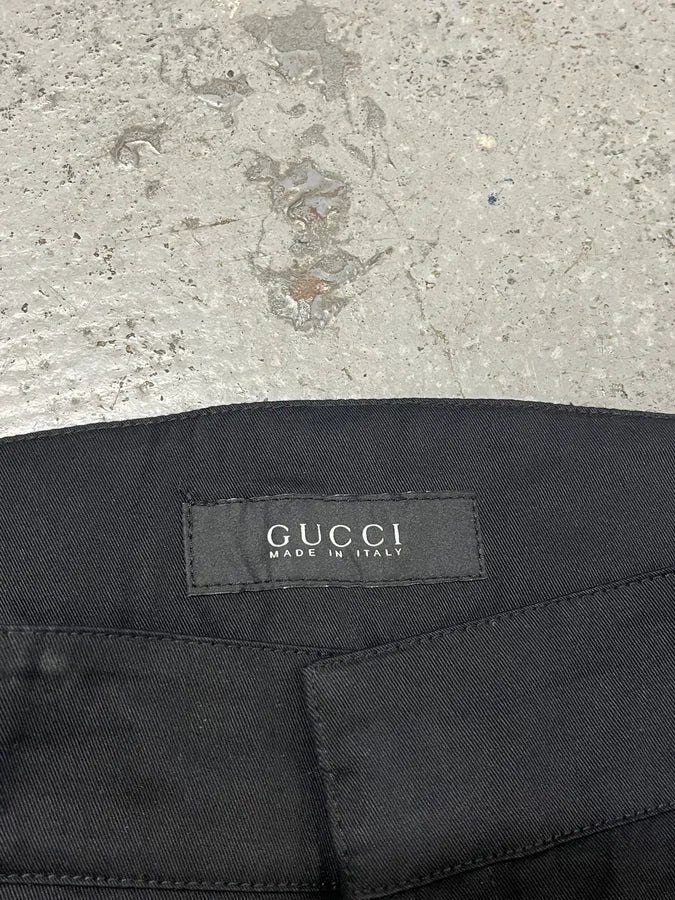 Gucci Black Zip Slim Tailored Pants WVRHQbr 9