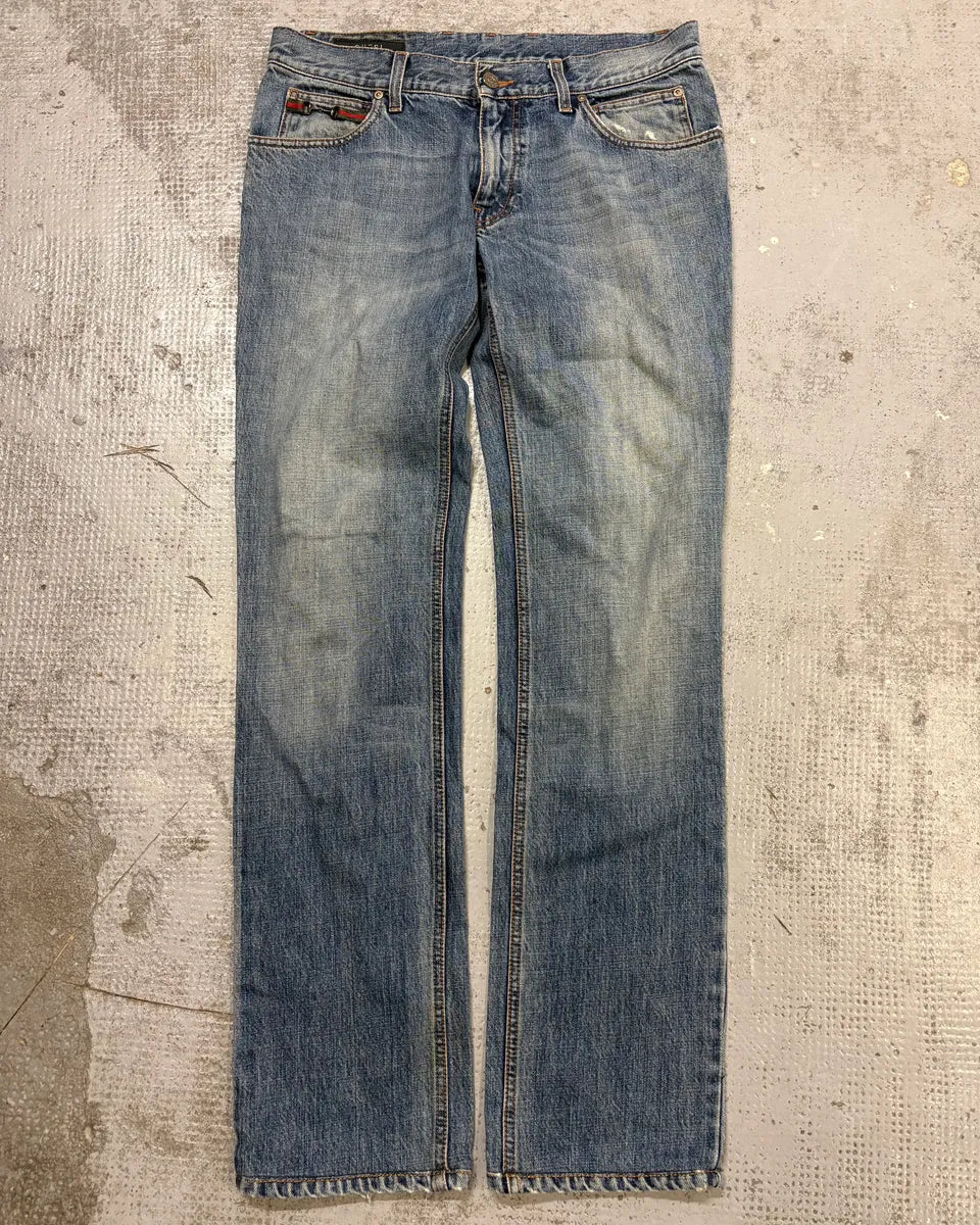 SS2008 Gucci Blue Denim Jeans By Frida Giannini gWTksdz 0