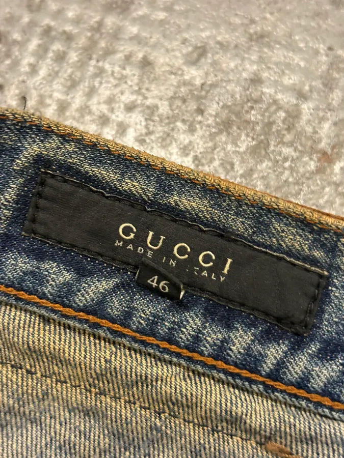 SS2008 Gucci Blue Denim Jeans By Frida Giannini gWTksdz 10