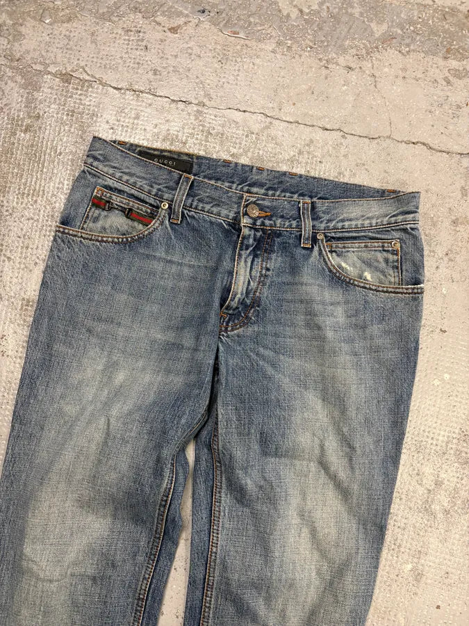SS2008 Gucci Blue Denim Jeans By Frida Giannini gWTksdz 4