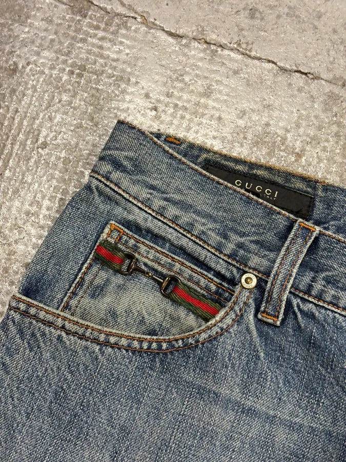 SS2008 Gucci Blue Denim Jeans By Frida Giannini gWTksdz 7