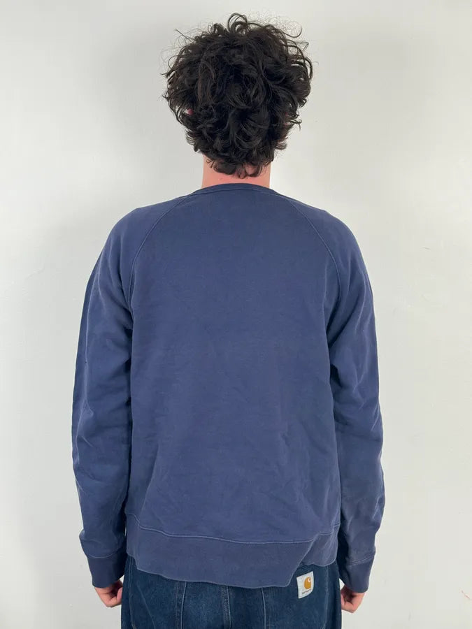 Gucci Blue L’aveugle par Amour Rabbit Crewneck Sweater PLjISBp 2
