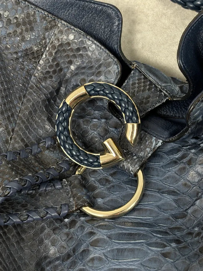 Gucci Blue Python G Wave Hobo Shoulder Bag by Frida Giannini xUpLcqy 12