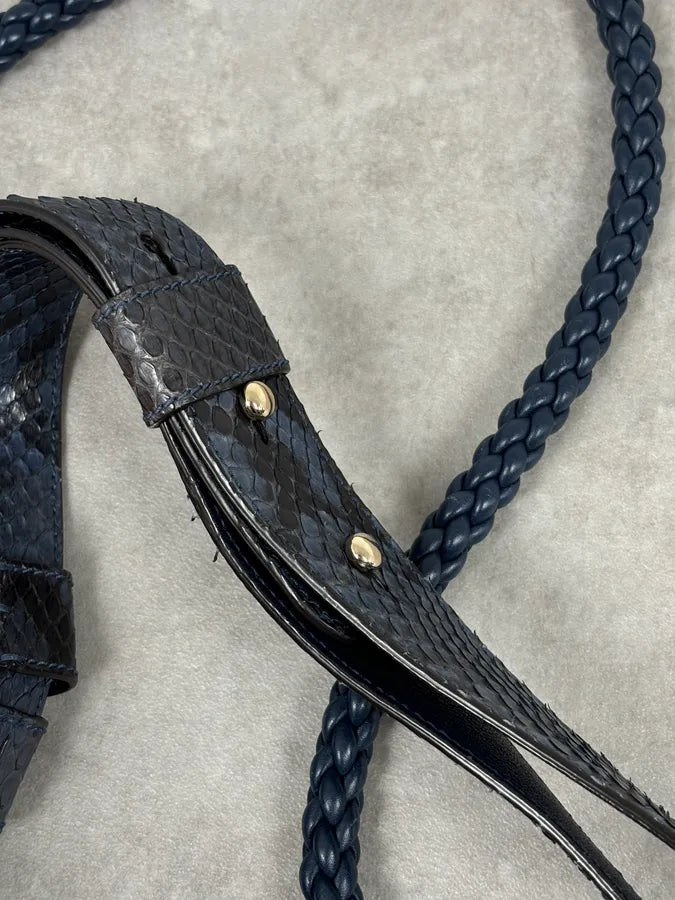 Gucci Blue Python G Wave Hobo Shoulder Bag by Frida Giannini xUpLcqy 10