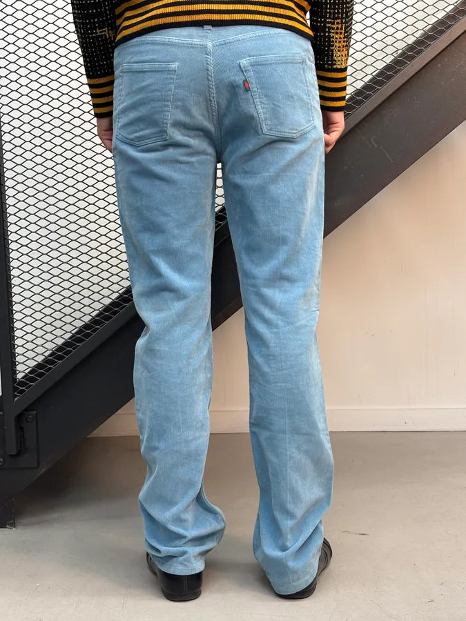 2000s Gucci Blue Sky Corduroy Pants by Tom Ford  ukZvLnp 3