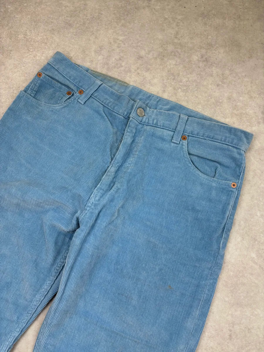 2000s Gucci Blue Sky Corduroy Pants by Tom Ford  ukZvLnp 4