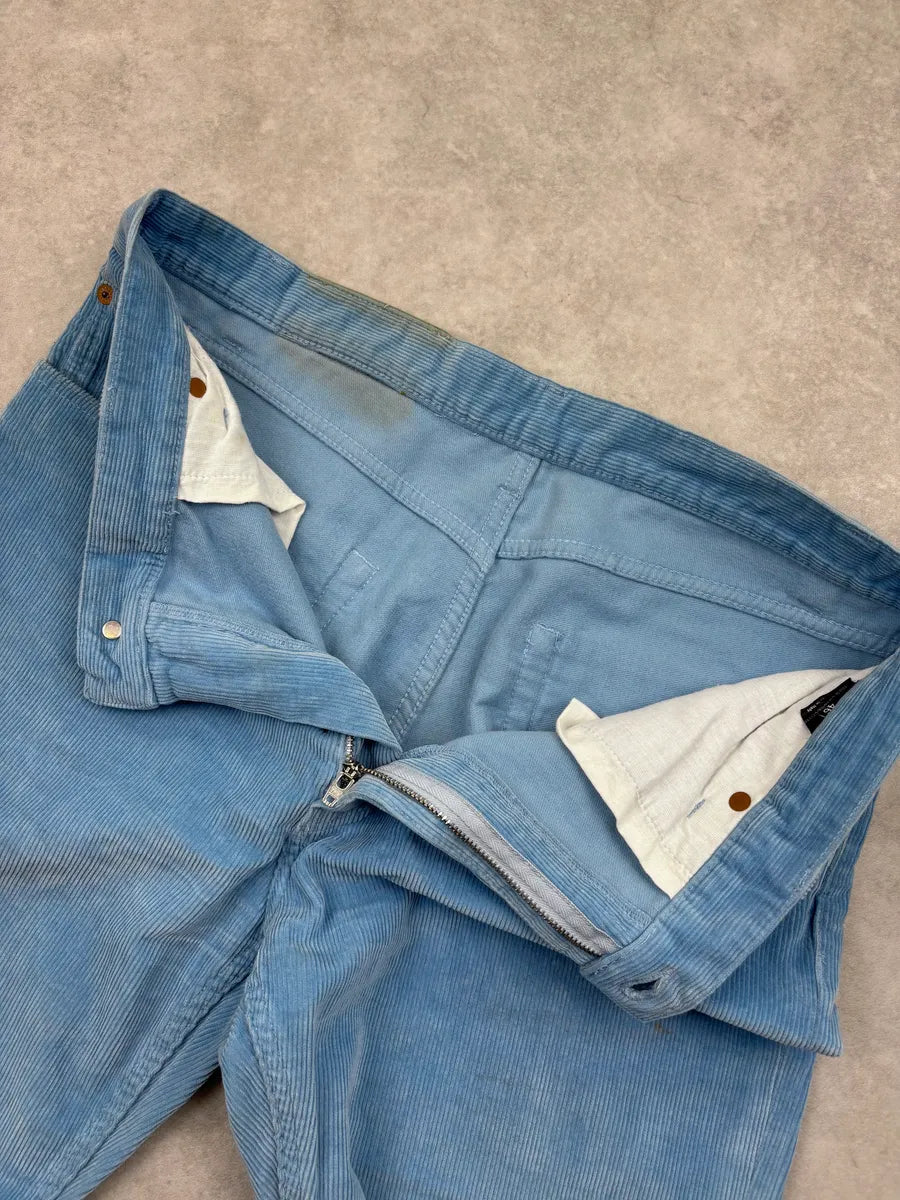 2000s Gucci Blue Sky Corduroy Pants by Tom Ford  ukZvLnp 8