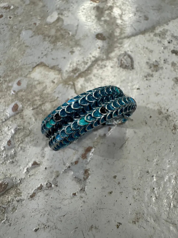 Gucci Blue Snake Silver Ring IfxVOfK 2