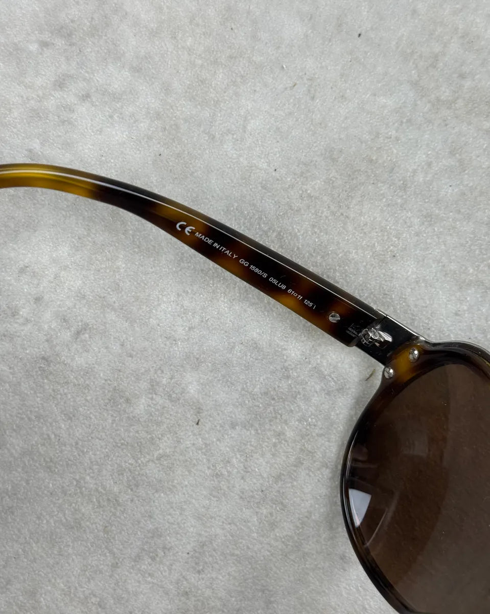 Gucci Brown Acetate Aviator Sunglasses UlINBQd 9