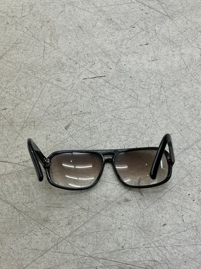Gucci Black Acetate Brown Teint Sunglasses JQVVaUB 8