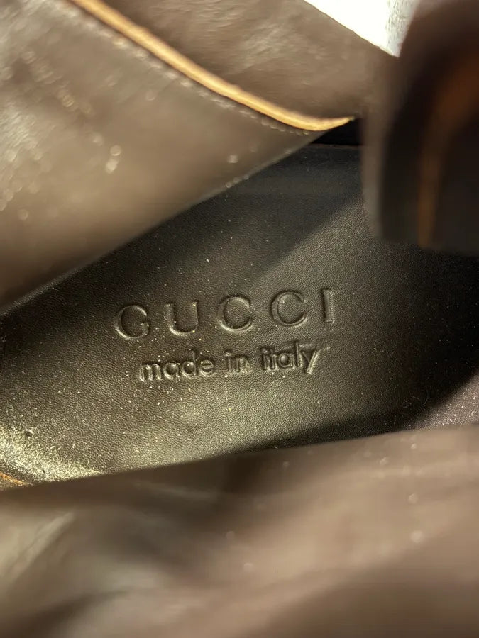 Gucci Brown Ankle Leather Boots JYrWQpT 10