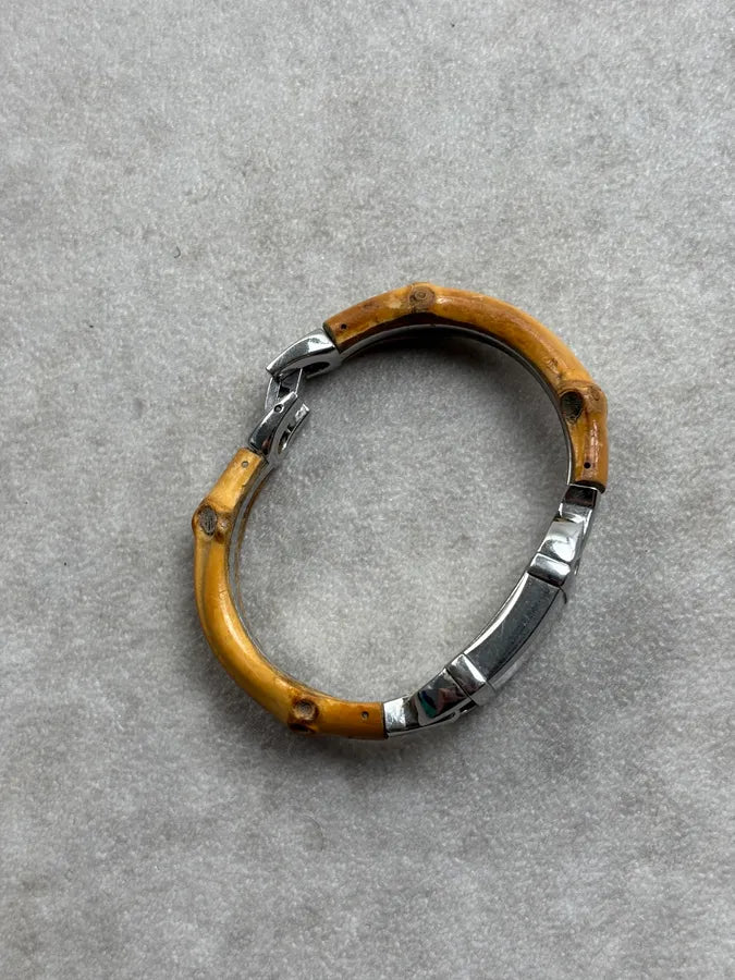 1990s Gucci Brown Bamboo Bamboo Watch EzONutY 4