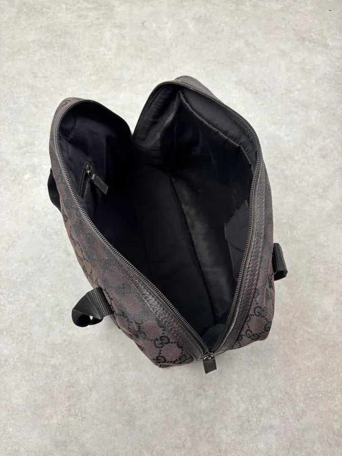 Gucci Brown Canvas GG Monogram Handle Bag NVdNwrK 12