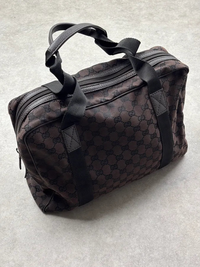 Gucci Brown Canvas GG Monogram Handle Bag NVdNwrK 3