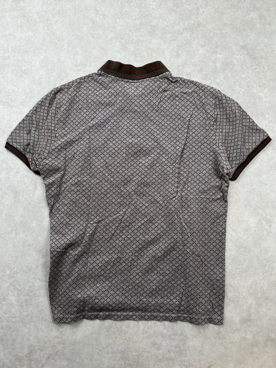 2000s Gucci Brown Monogram Polo dZBANwb 3