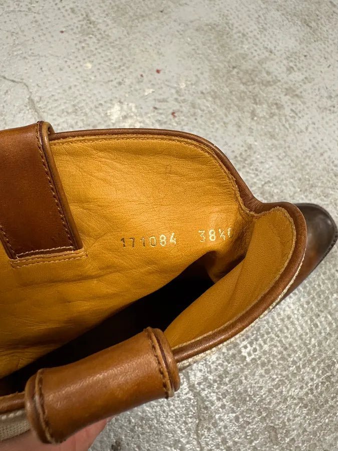 Gucci Brown Cow-Boy Ankle Leather Boots (38.5eu/us6) ZrEuZil 8