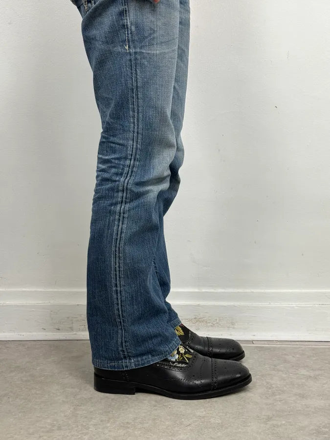 Gucci Black Embroidered Flowers Brogue Boots rLEMSuS 2