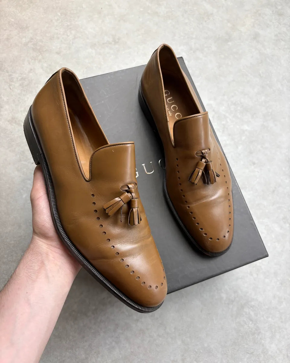 Gucci Brown Leather Derbys Shoes ZlnDUoe 0