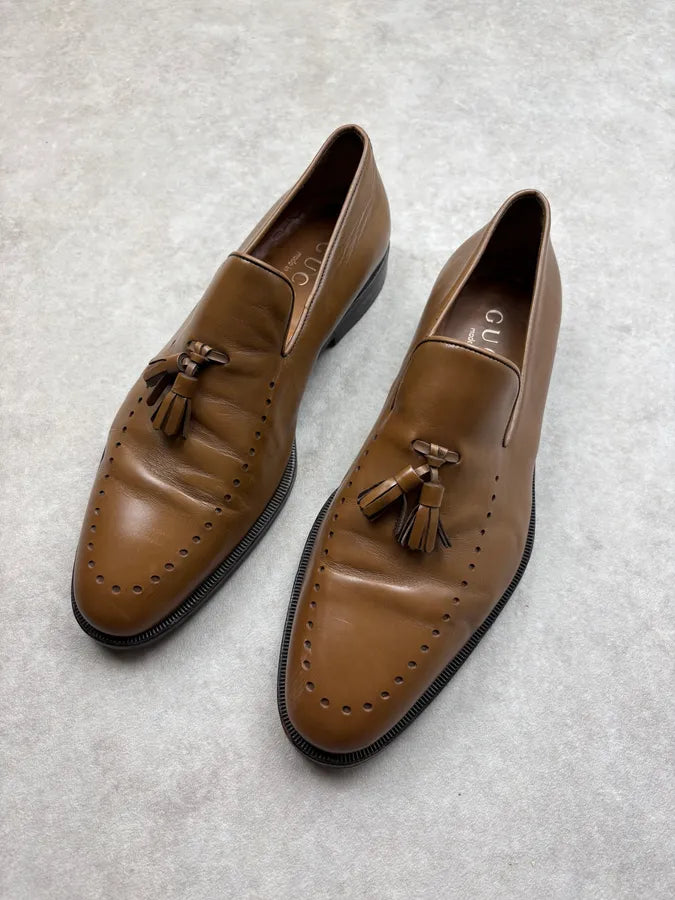 Gucci Brown Leather Derbys Shoes ZlnDUoe 2