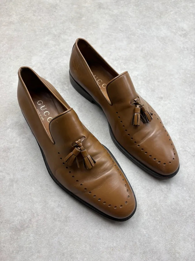Gucci Brown Leather Derbys Shoes ZlnDUoe 3