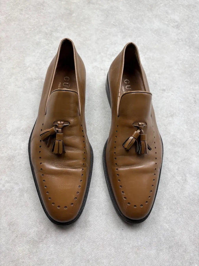 Gucci Brown Leather Derbys Shoes ZlnDUoe 1