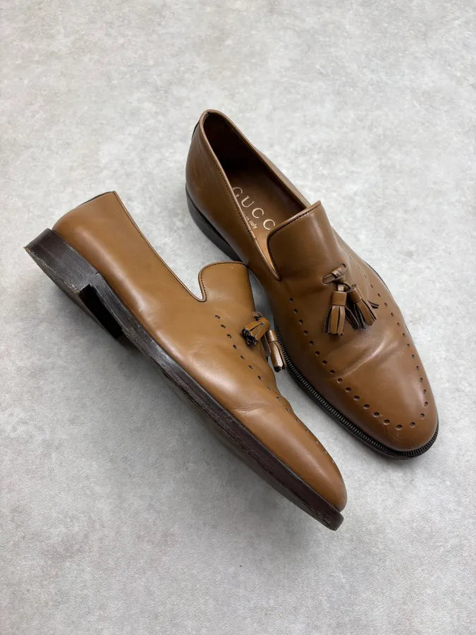 Gucci Brown Leather Derbys Shoes ZlnDUoe 5