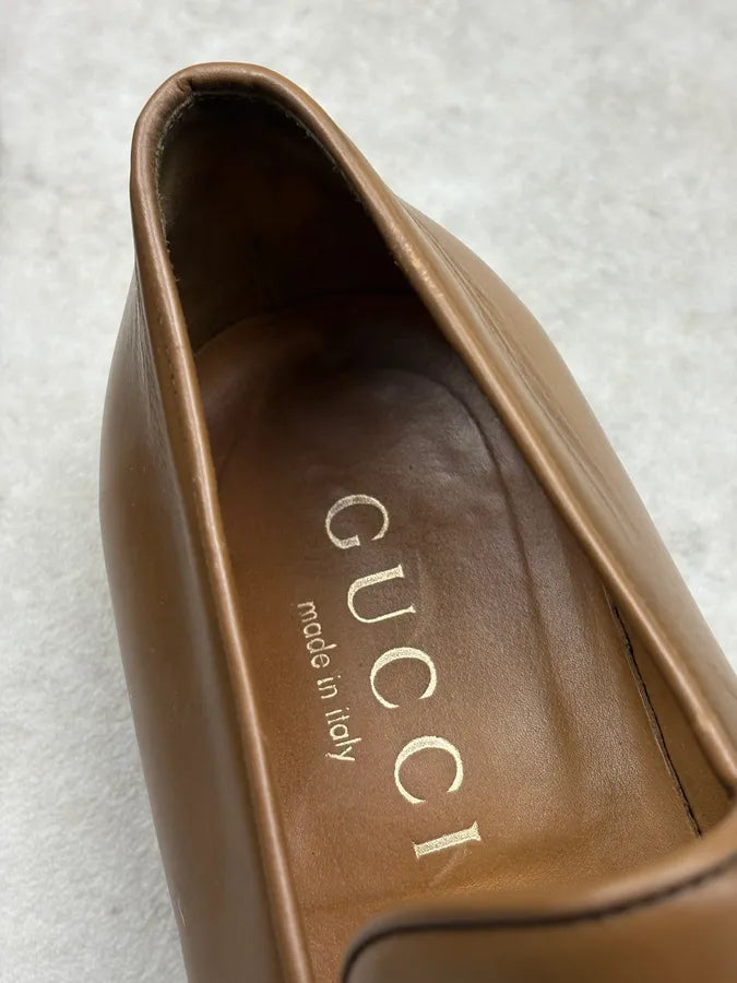 Gucci Brown Leather Derbys Shoes ZlnDUoe 9