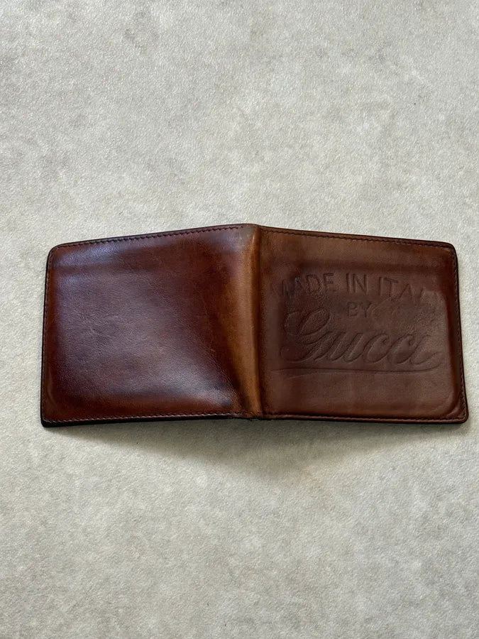 Gucci Brown Leather Embossed Bifold Wallet qCDDSKE 7