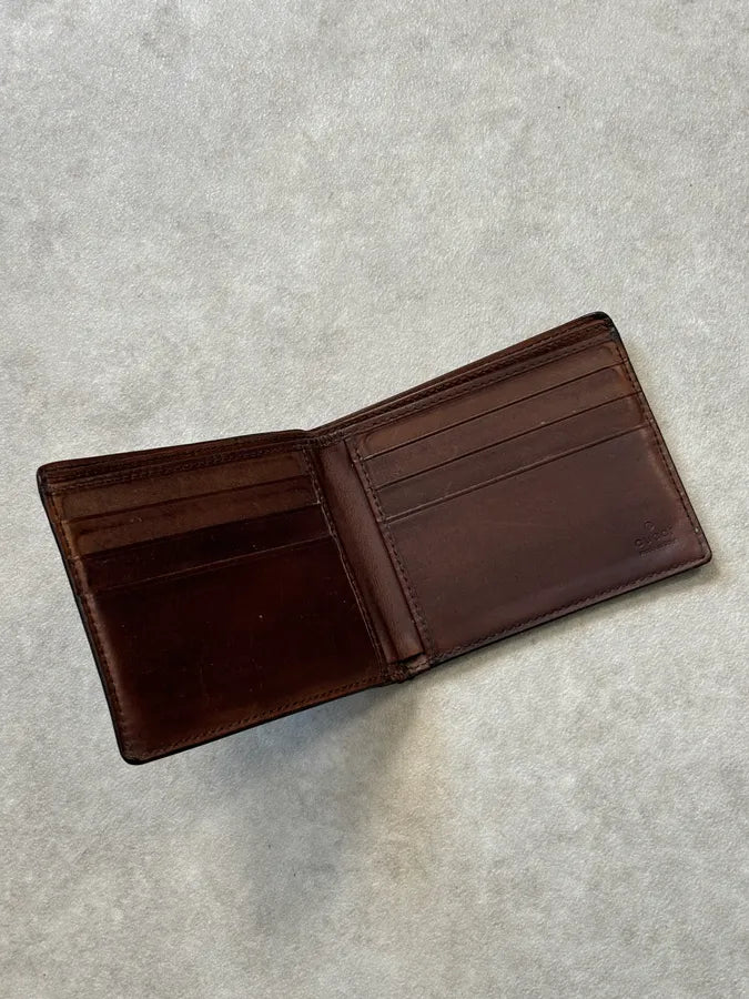 Gucci Brown Leather Embossed Bifold Wallet qCDDSKE 4