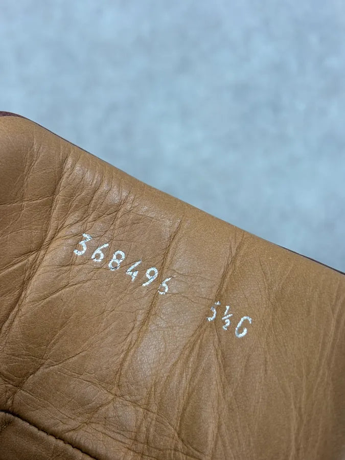 2000s Gucci Brown Eroded Leather Hiking Boots QgRHKSU 8