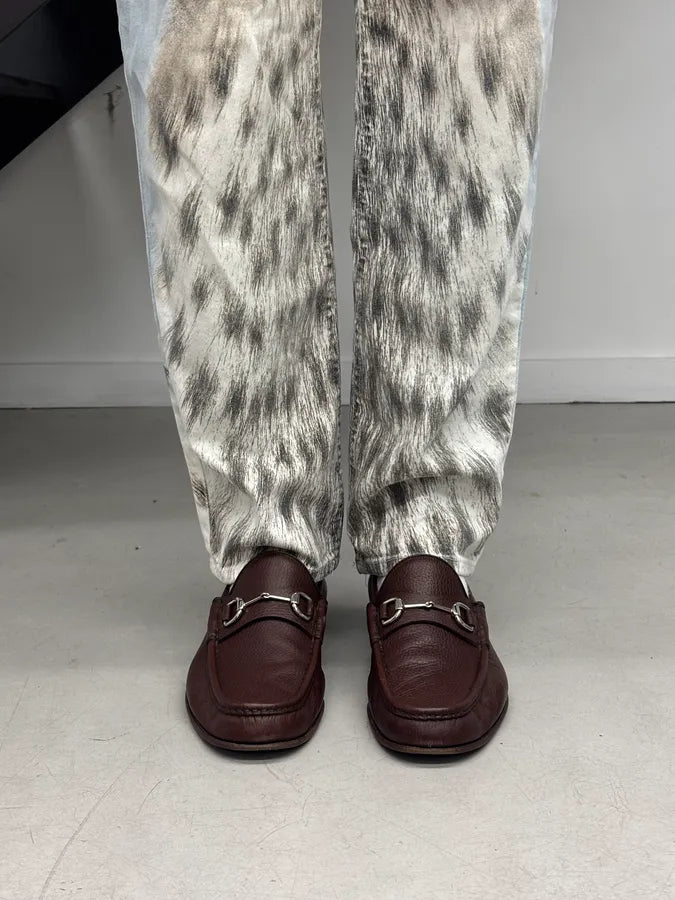 Gucci Brown Leather Horsebit Loafers MGkvZIC 1