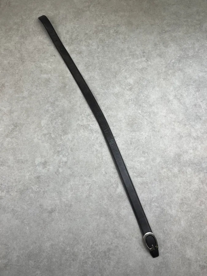 2000s Gucci Dark Brown Leather Logo G-Buckle Belt IDboDgv 6