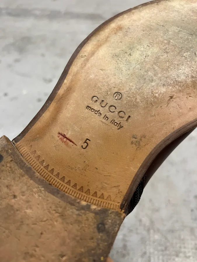 Gucci Brown Leather Side-Zip Boots KKiutih 7
