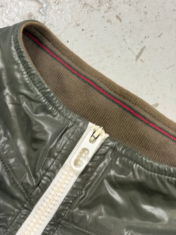 SS2006 Gucci Green Nylon Zip Windbreaker Jacket by Frida Giannini rHVokTZ 7