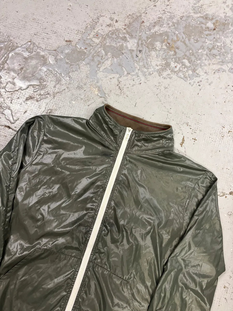 SS2006 Gucci Green Nylon Zip Windbreaker Jacket by Frida Giannini rHVokTZ 3