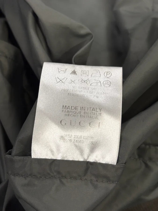 SS2006 Gucci Green Nylon Zip Windbreaker Jacket by Frida Giannini rHVokTZ 9