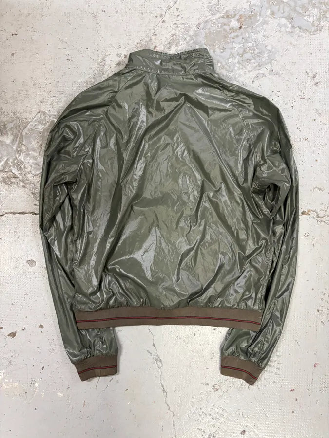 SS2006 Gucci Green Nylon Zip Windbreaker Jacket by Frida Giannini rHVokTZ 4