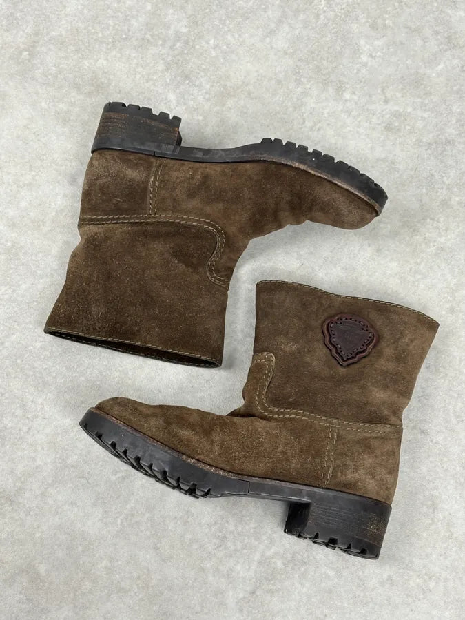 AW2008 Gucci Brown Suede Ankle Boots by Frida Giannini  FRkQjMv 4