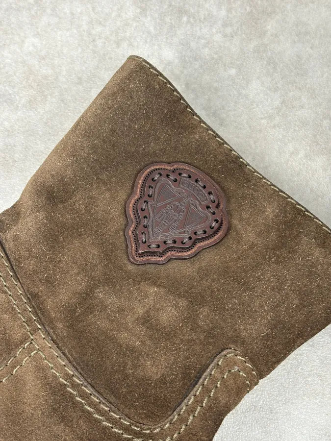 AW2008 Gucci Brown Suede Ankle Boots by Frida Giannini  FRkQjMv 8