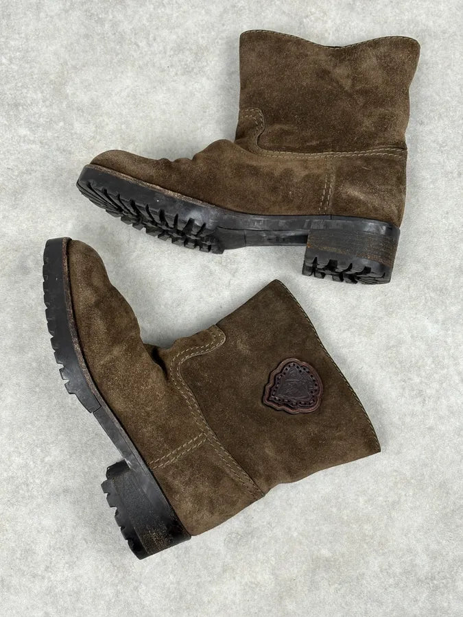 AW2008 Gucci Brown Suede Ankle Boots by Frida Giannini  FRkQjMv 5