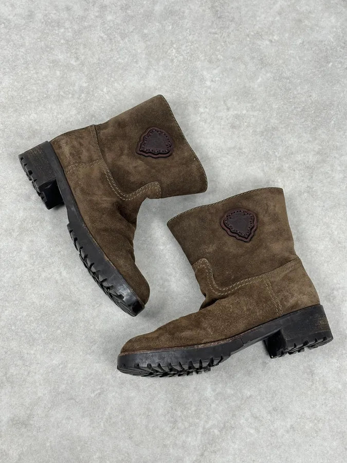 AW2008 Gucci Brown Suede Ankle Boots by Frida Giannini  FRkQjMv 1