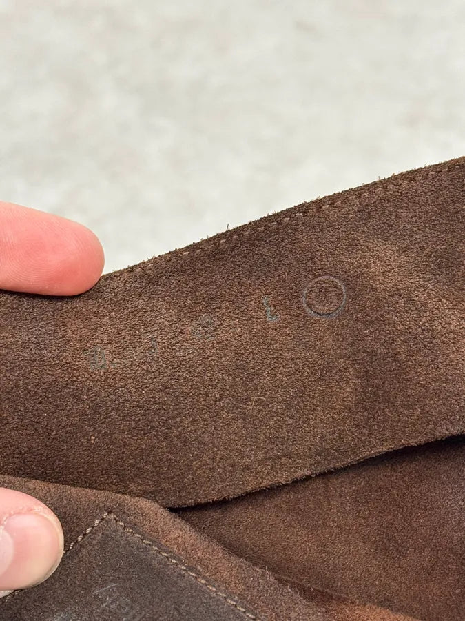 Gucci Brown Suede Leather Ankle Boots GSanyFe 9