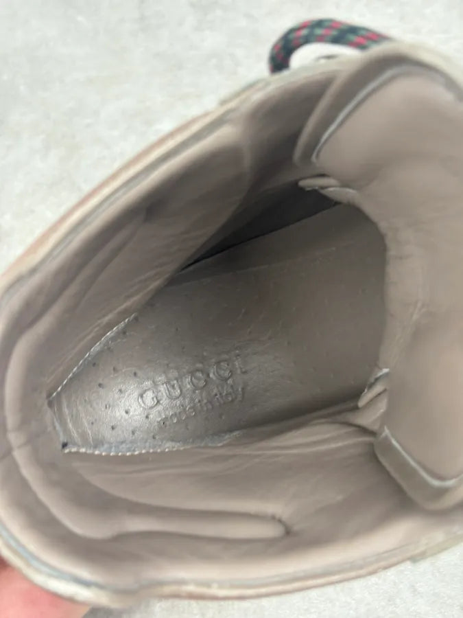 Gucci Beige Dark Suede Leather Boots IcKEWhF 7