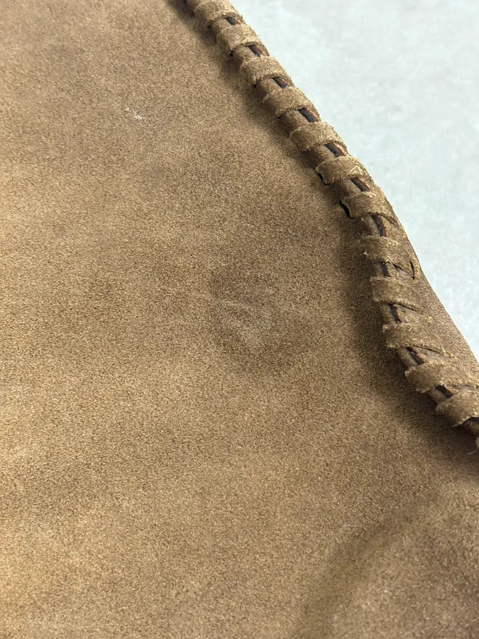 2000s Gucci Brown Gradient Suede Leather Handle Bag luMEmdK 8