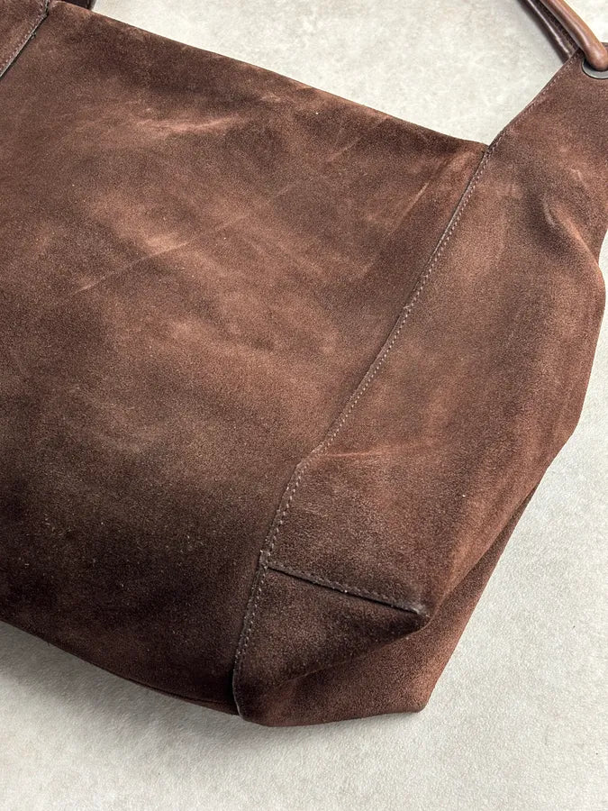 SS1999 Gucci Brown Suede Shoulder Bag by Tom Ford HZeihhV 12