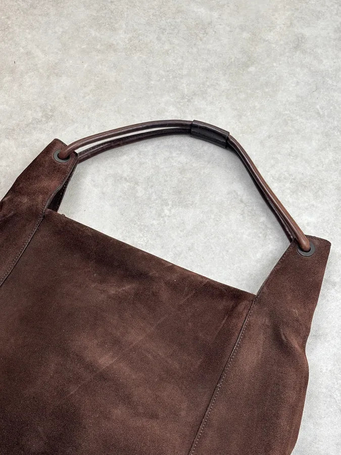 SS1999 Gucci Brown Suede Shoulder Bag by Tom Ford HZeihhV 11