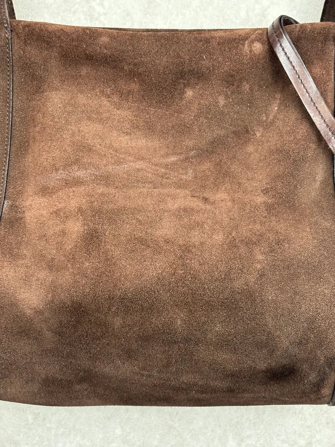 SS1999 Gucci Brown Suede Shoulder Bag by Tom Ford HZeihhV 6
