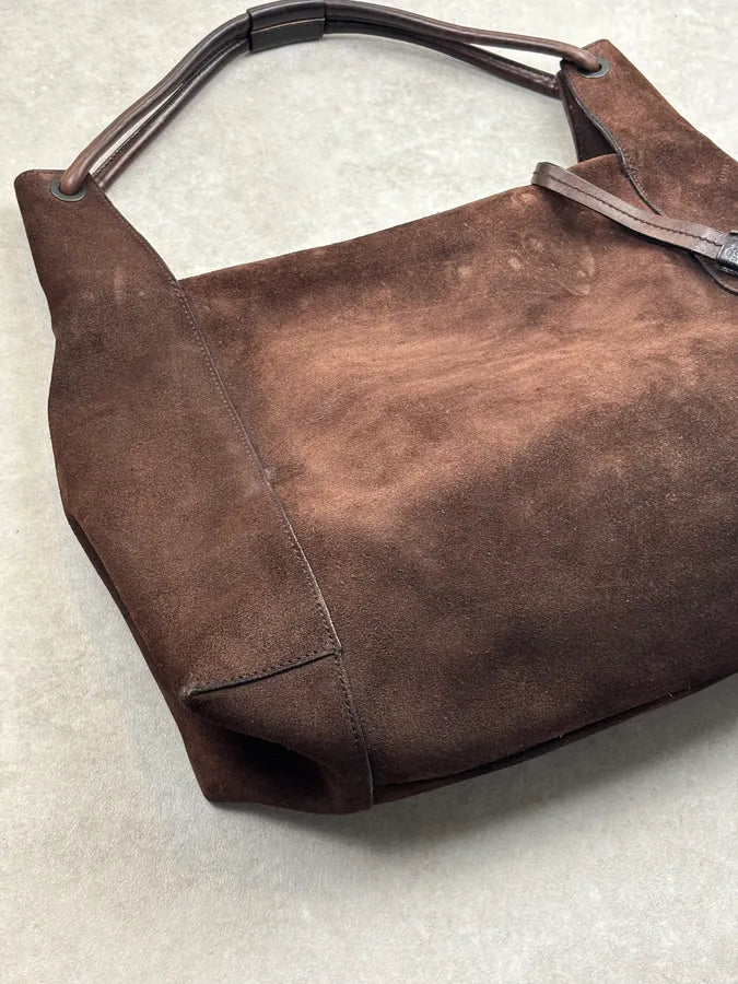 SS1999 Gucci Brown Suede Shoulder Bag by Tom Ford HZeihhV 7