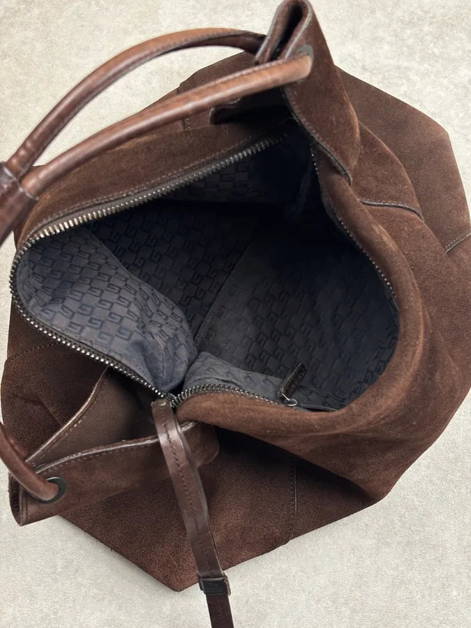 SS1999 Gucci Brown Suede Shoulder Bag by Tom Ford HZeihhV 14