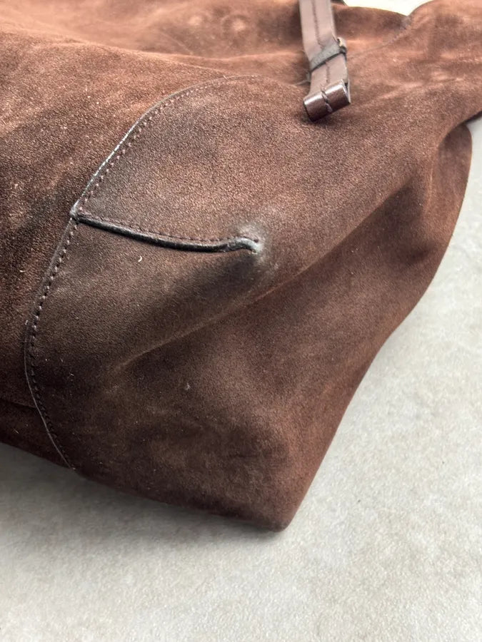 SS1999 Gucci Brown Suede Shoulder Bag by Tom Ford HZeihhV 9